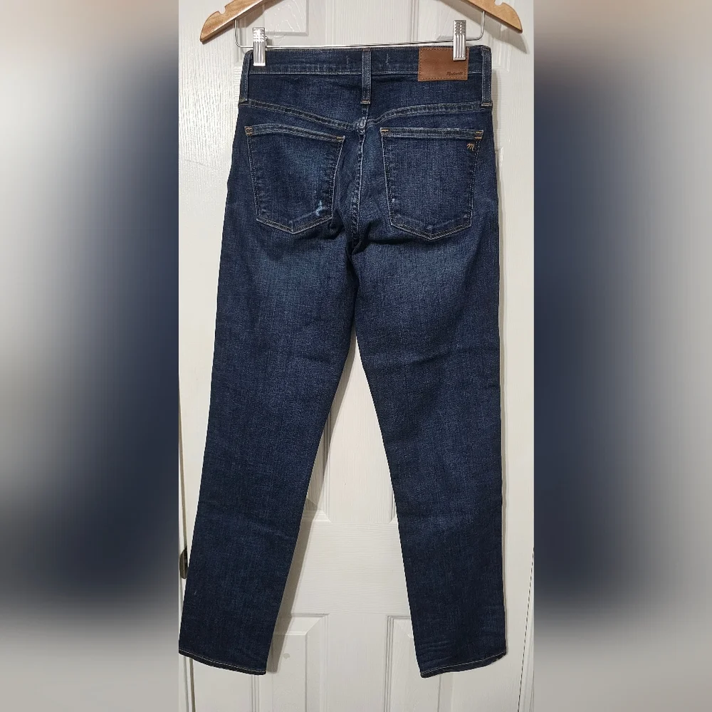 Madewell Women's Deep Indigo Straight Jeans - Picture 6 of 6